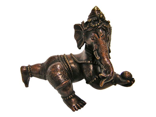 Ganesh Baby made of bronze from Nepal(24/29)