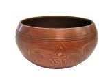 Singing bowl with astamangal design