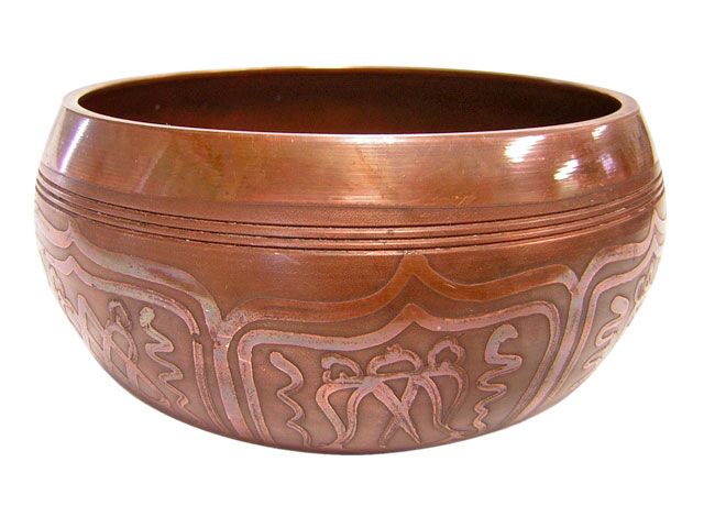 Singing bowl with OM